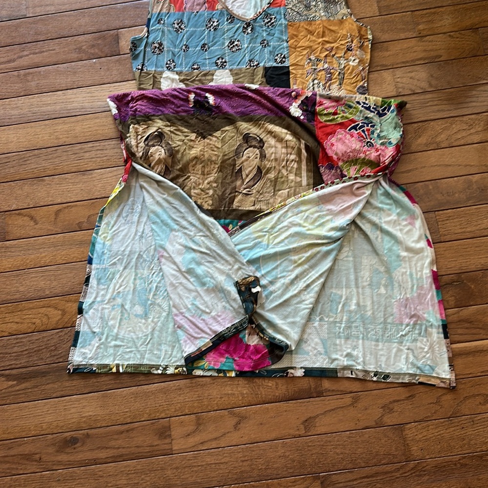 Johnny Was Colorful Patchwork Sleeveless Dress - Picture 11 of 12